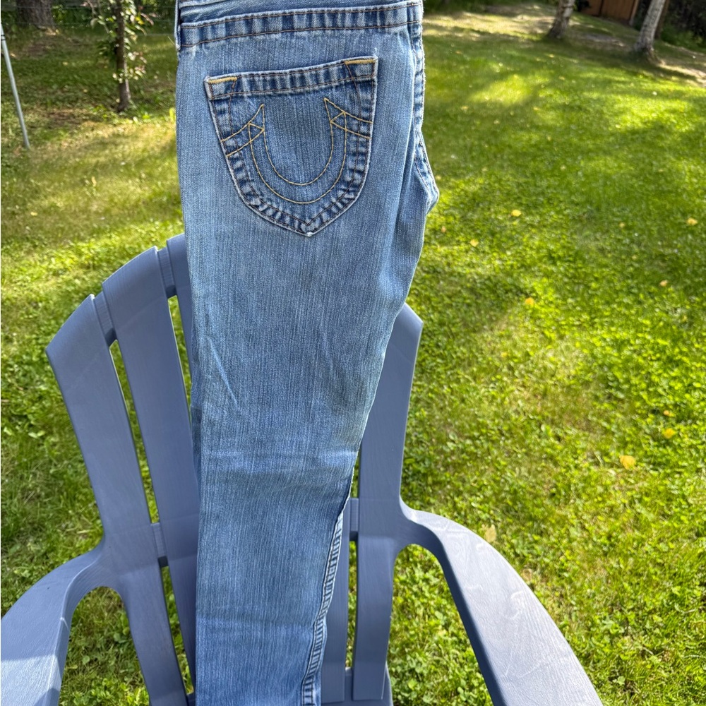 True Religion Blue Straight Leg Jeans Classic Style